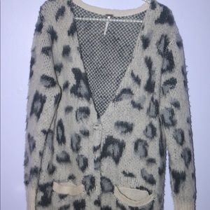 Free People Fluffy Oversized Cardigan